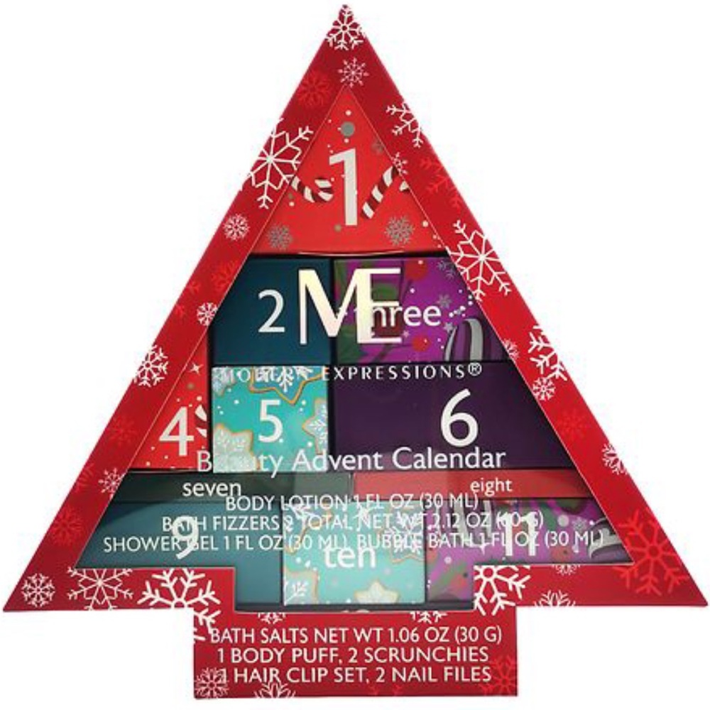 Beauty Advent Calendar Gift Set Bath Salt Shower Gel Body Lotion Bubb Bath